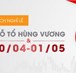 Thông báo nghỉ lễ Giỗ tổ Hùng Vương, Ngày Chiến thắng 30/4 và Quốc tế Lao động 01/5 